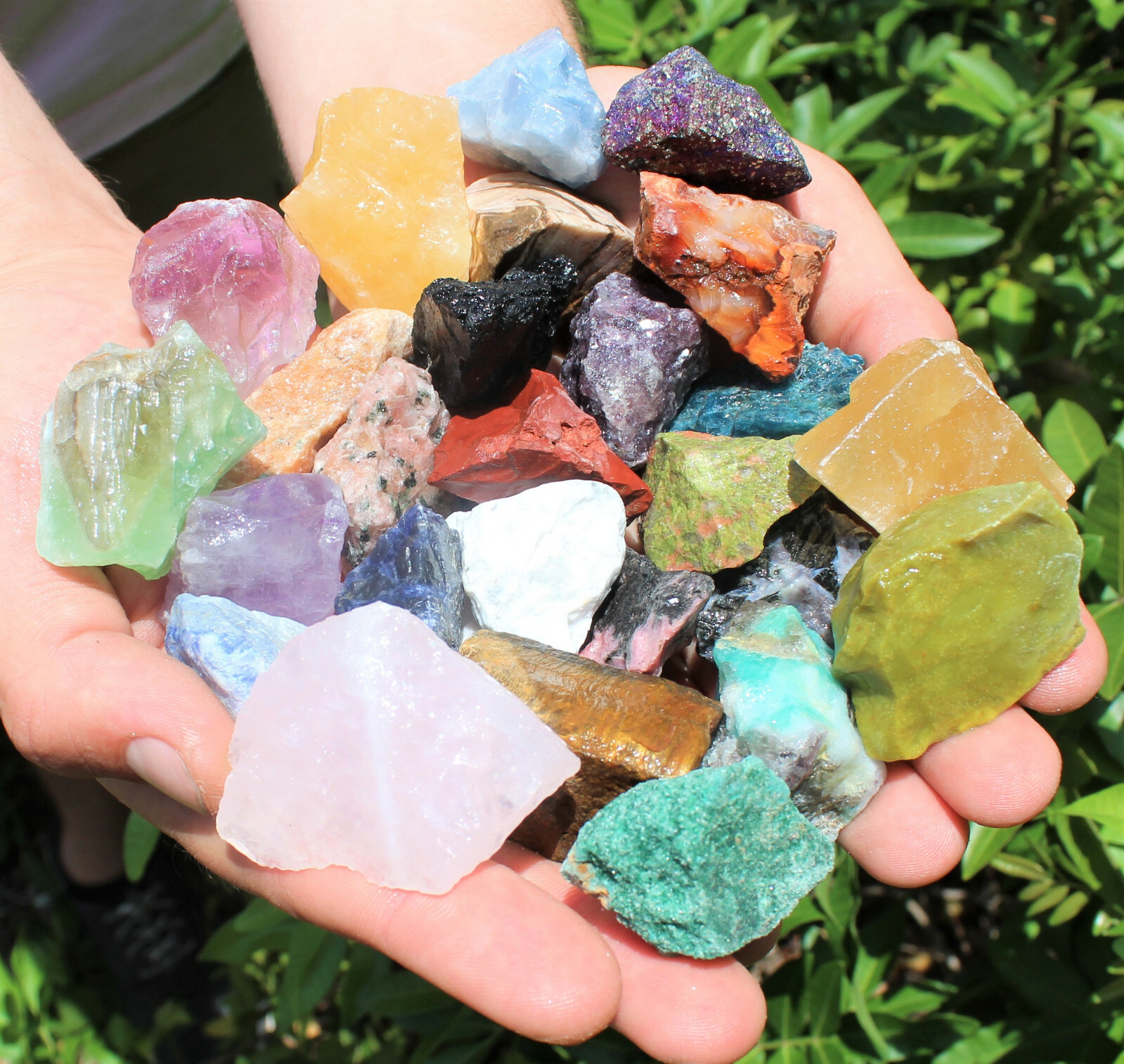Bulk Mixed Crafters Collection: Gems Crystal Natural Rough Raw 2 lb Lot!