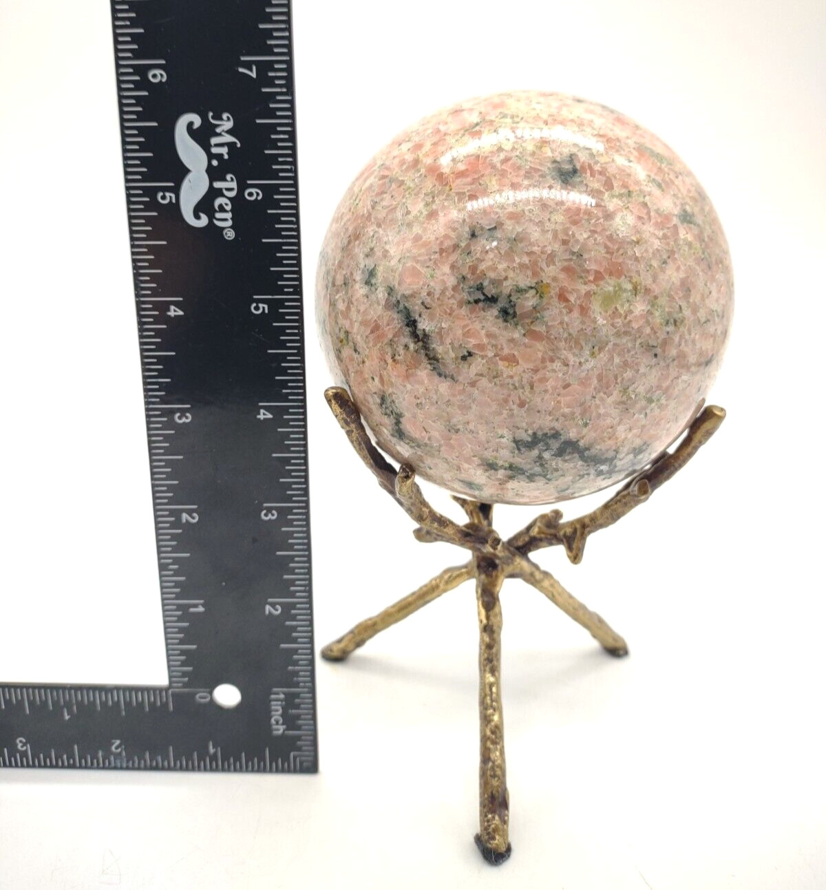 Amethyst Rough Stone Natural Crystal 7-8cm Gemston Sphere Ball with Stand