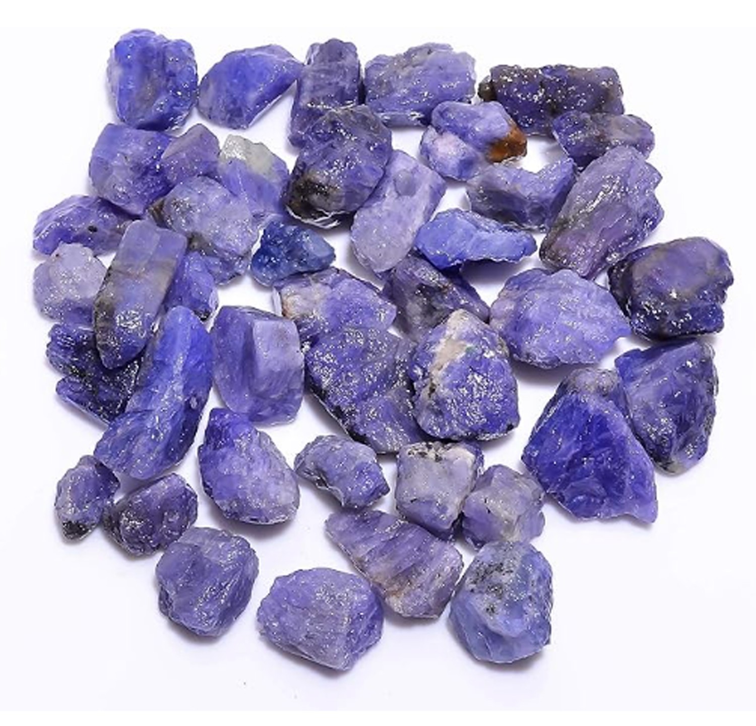 28 Cts Natural Blue Tanzanite Rough 5 Pcs Lot Gems Crystal Jewelry Making