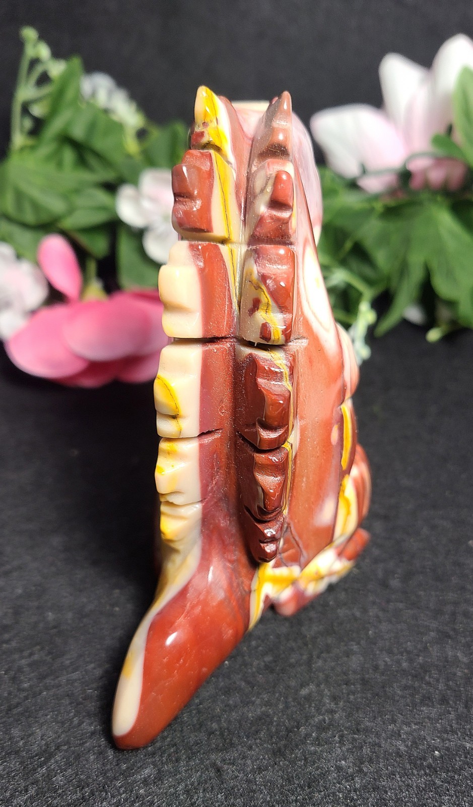 Rare Large 4″ 345g Mookaite Dragon Dinosaur Godzilla Crystal Stone Statue