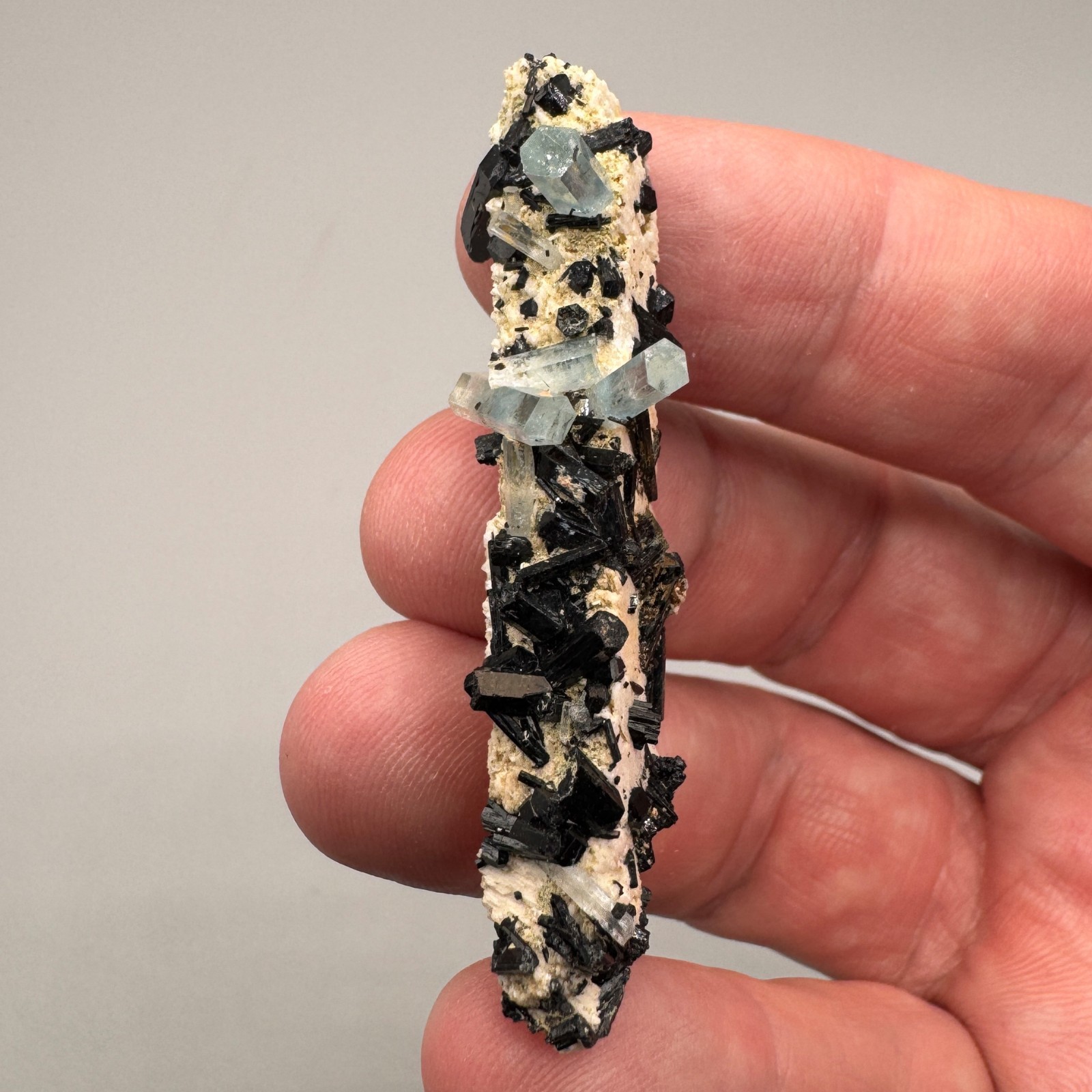 Aquamarine, Schorl, Feldspar Combo from Erongo, Namibia – Fine Mineral Specimen