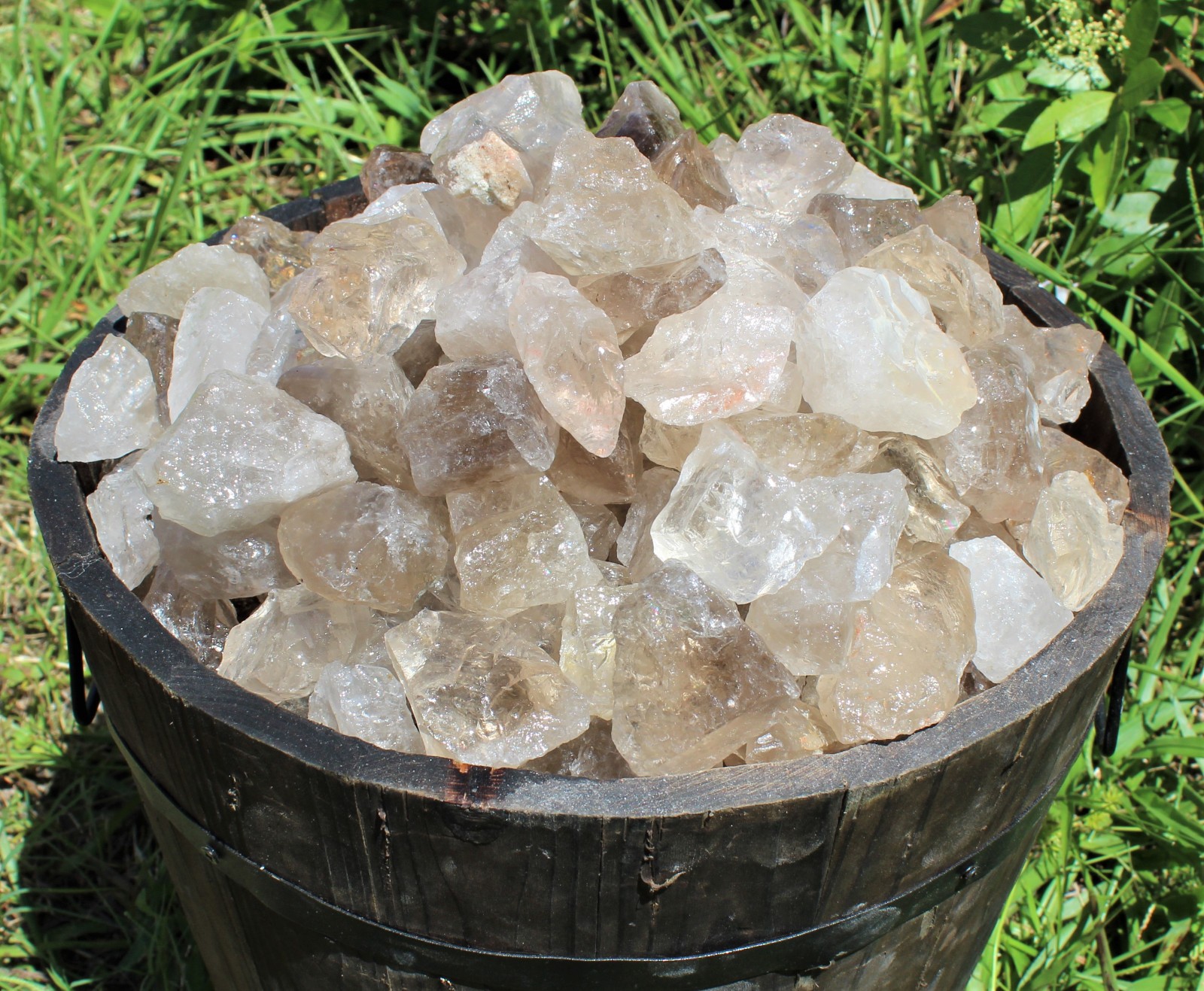 11 lb Wholesale Rough Stone Buckets – Chose Your Gemstone (Raw Crystal Bulk Lot)