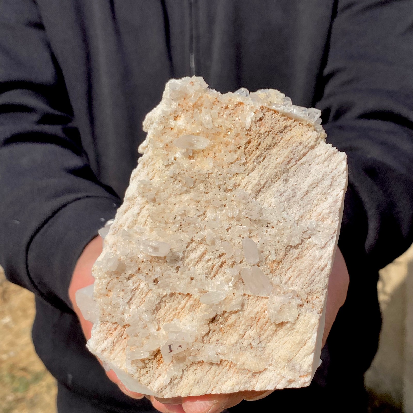 1.92LB Large Natural Clear White Crystal Quartz Cluster Energy Healing Specimen