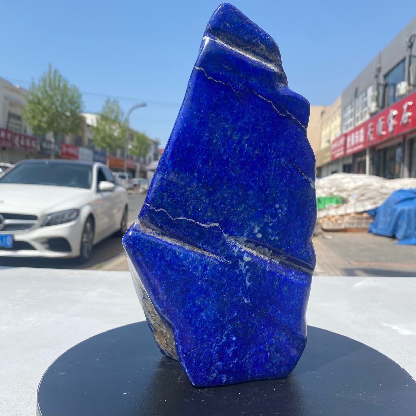 8.2LB Natural Stone Lapis Lazuli Freeform Polished Crystal Mineral Specimen