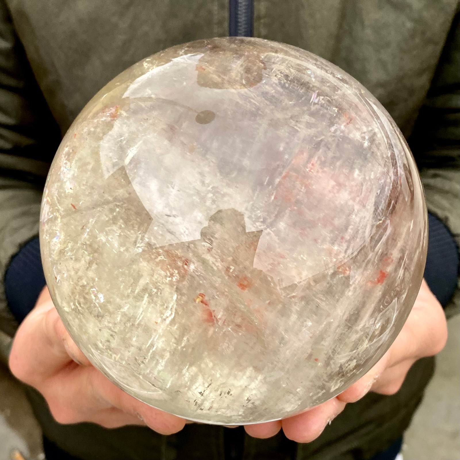3.15LB Natural clear quartz sphere quartz crystal ball reiki Energy healing
