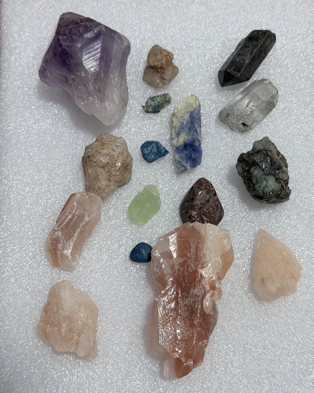 Mixed Natural Rough Crystals & Mineral Specimens Lot