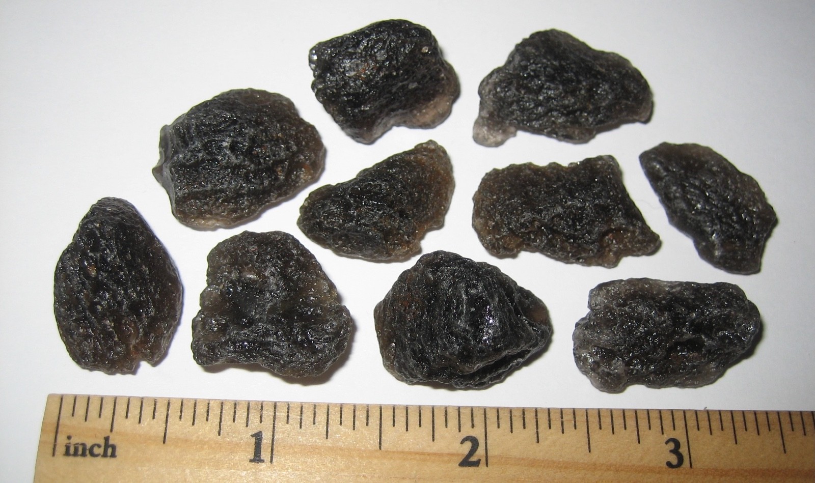 10 RARE 0.6″- 0.8″ AGNI MANI ( AGNI MANITITE ) TEKTITES INDONESIA ~ 34.8grams *3