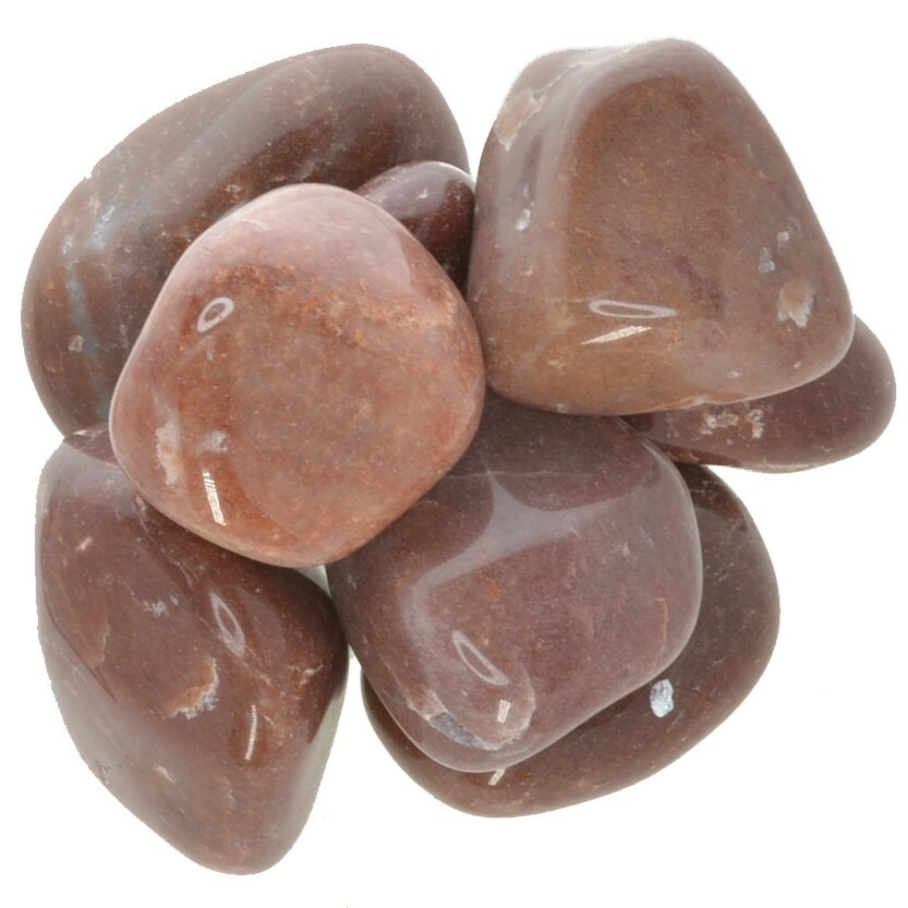 3 lbs Red Aventurine Tumbled Stones – Grade 1 – XLarge – 1.5″ to 2″ Avg.