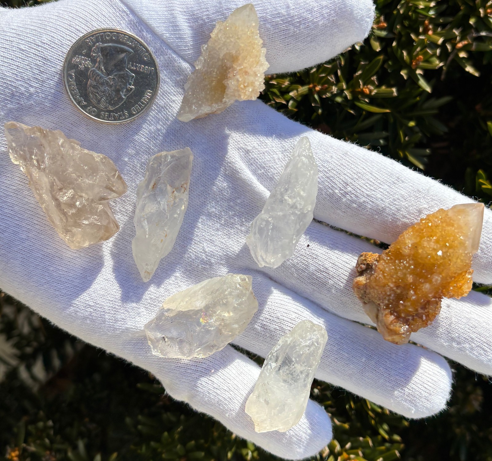 USA SALE 66g LOT AZEZTULITE/SPIRIT QUARTZ/GOLDEN HEALER SPIRIT/ELESTIAL/FAIRY