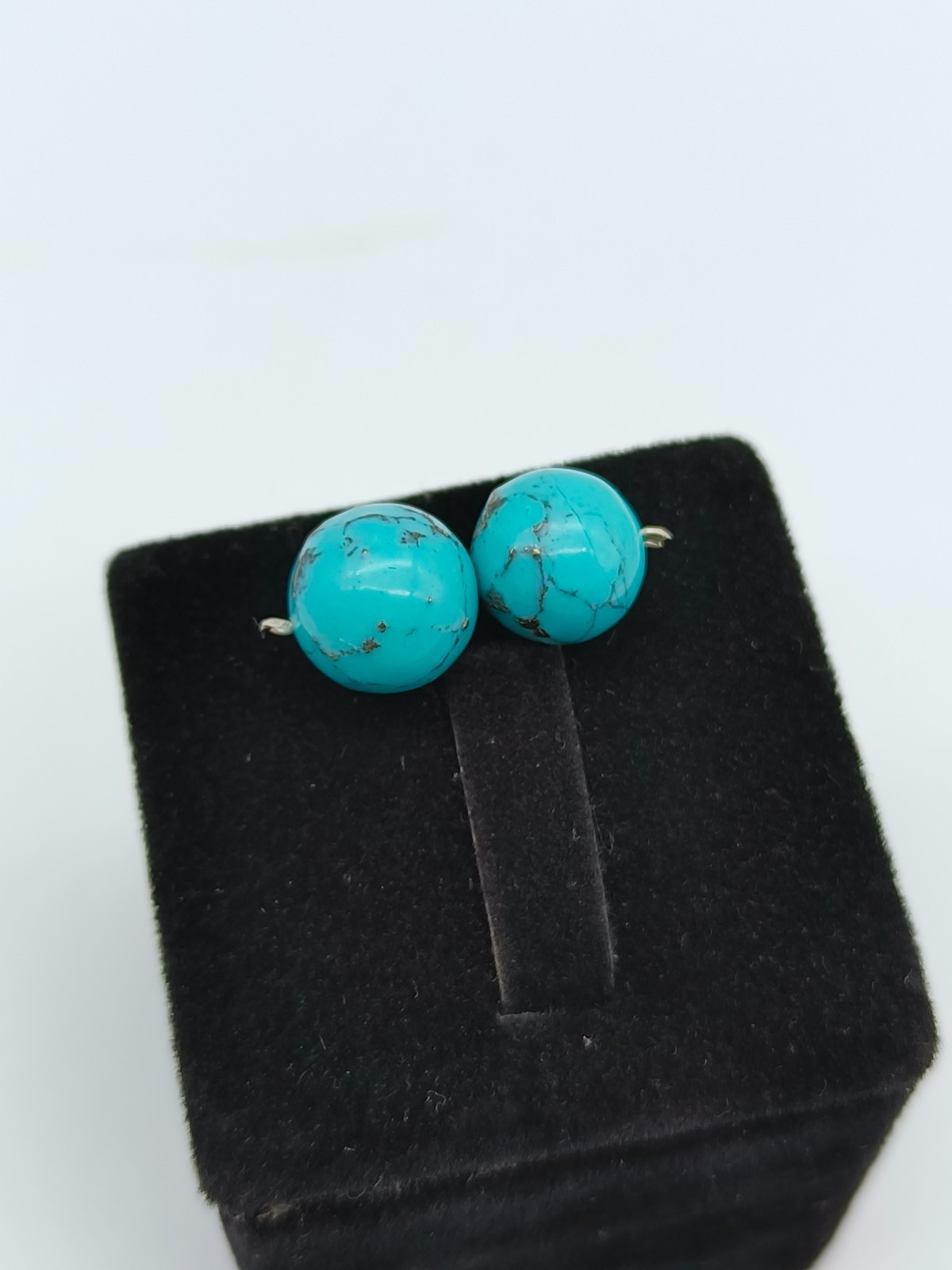 2 Pcs Natural Round Smooth Beads Natur