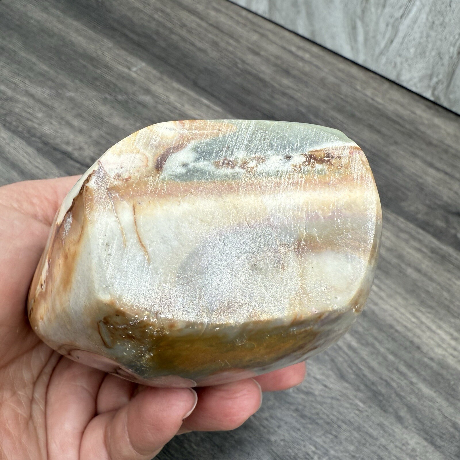 Large Polychrome Jasper Mineral Specimen 880 g 5″ Tall Madagascar Display
