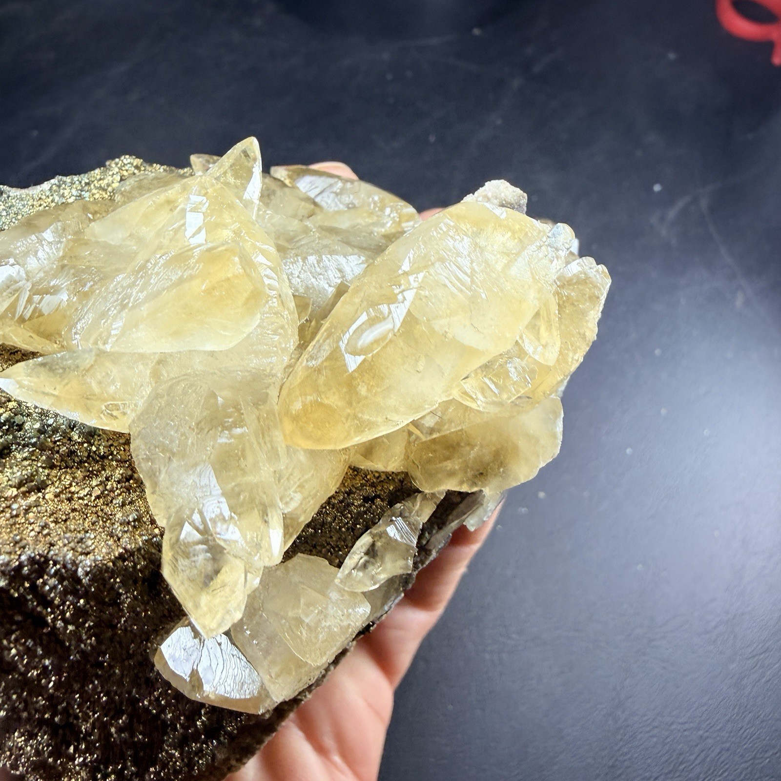 Calcite Crystals Iridescent Chalcopyrite on Matrix / Missouri *Video