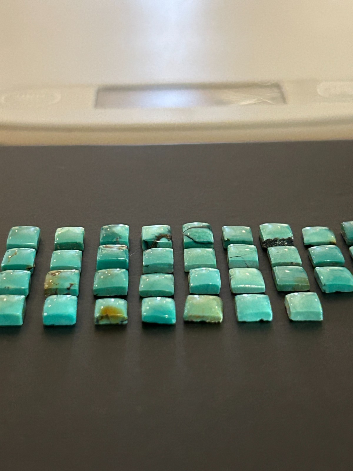 Natural Turquoise Cabochons 45 CTW 37 Rectangular Cabs Blue Green Arizona Estate