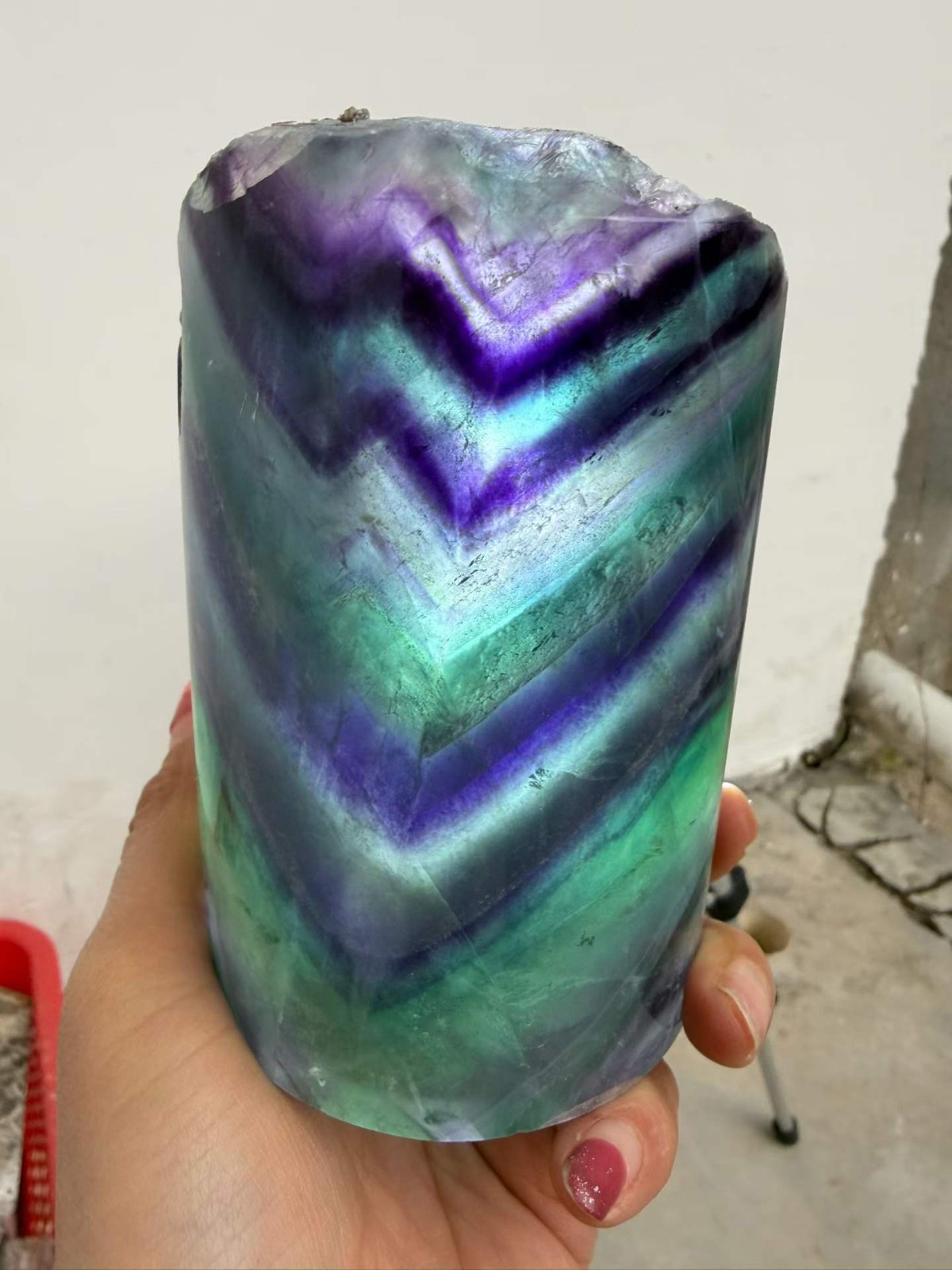 A++ Natural fluorite quartz crystal night light Crystal lamp reiki healing 1PC