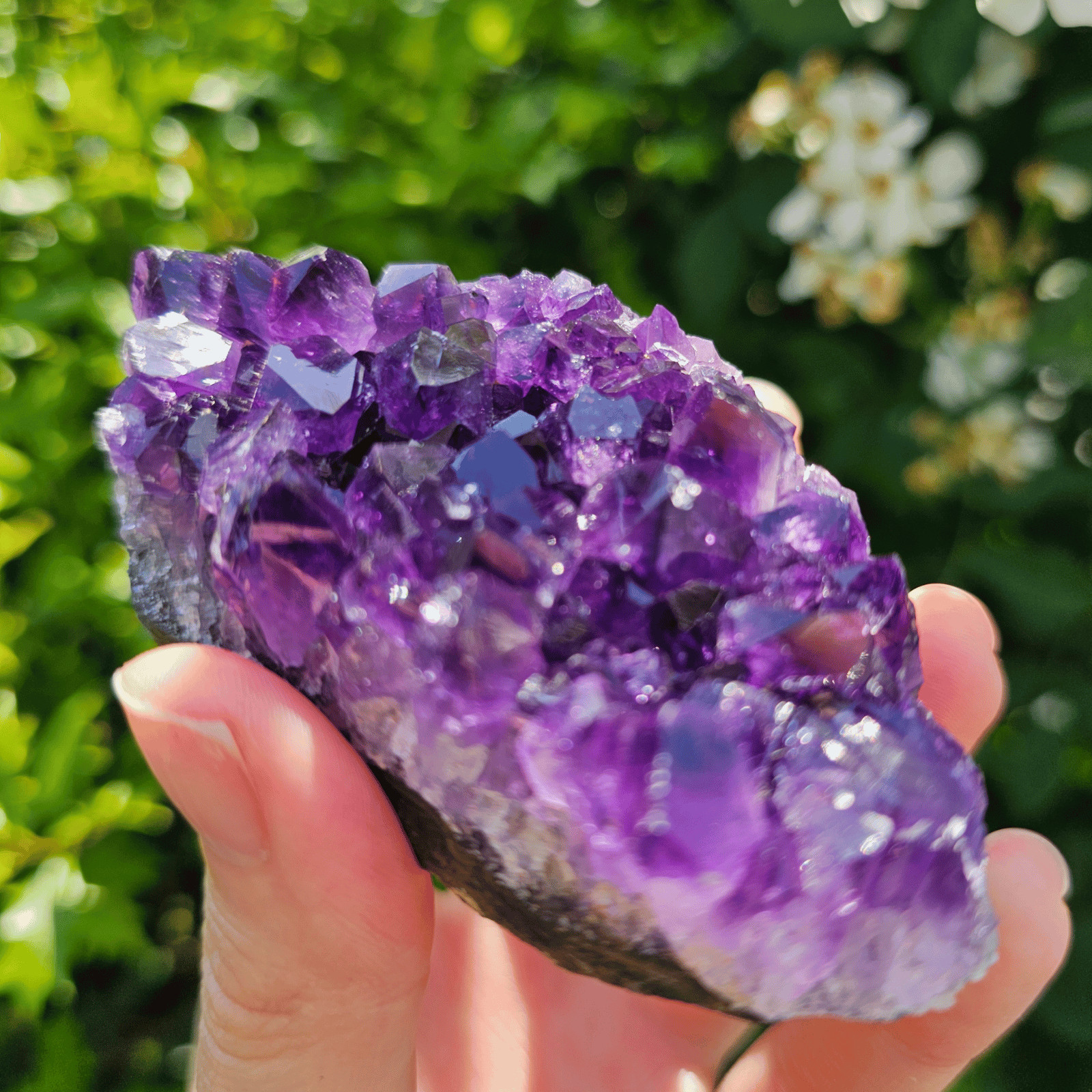 Natural Amethyst Geode Cluster Raw Quartz Crystal Healing Stone Specimen Home