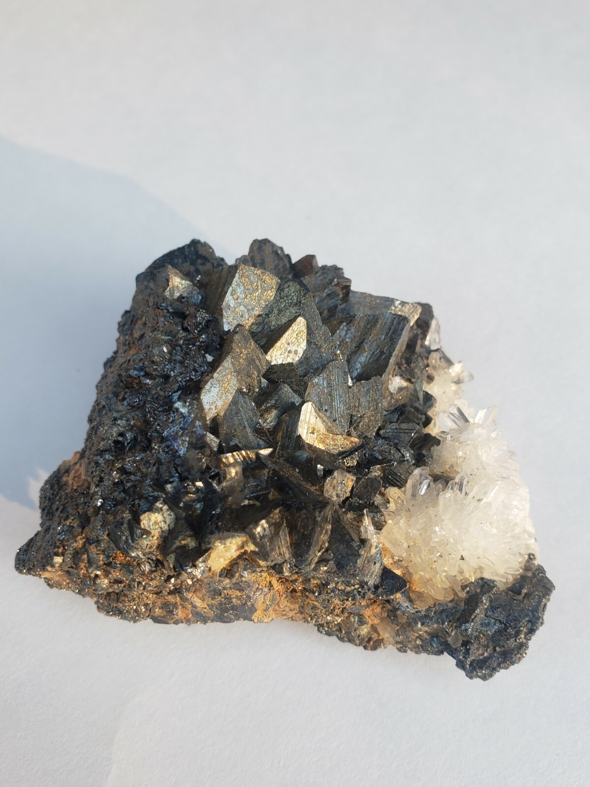 Pyrite/Tetrahedrite/Quartz, Mundo Nuevo Mine, Peru #123