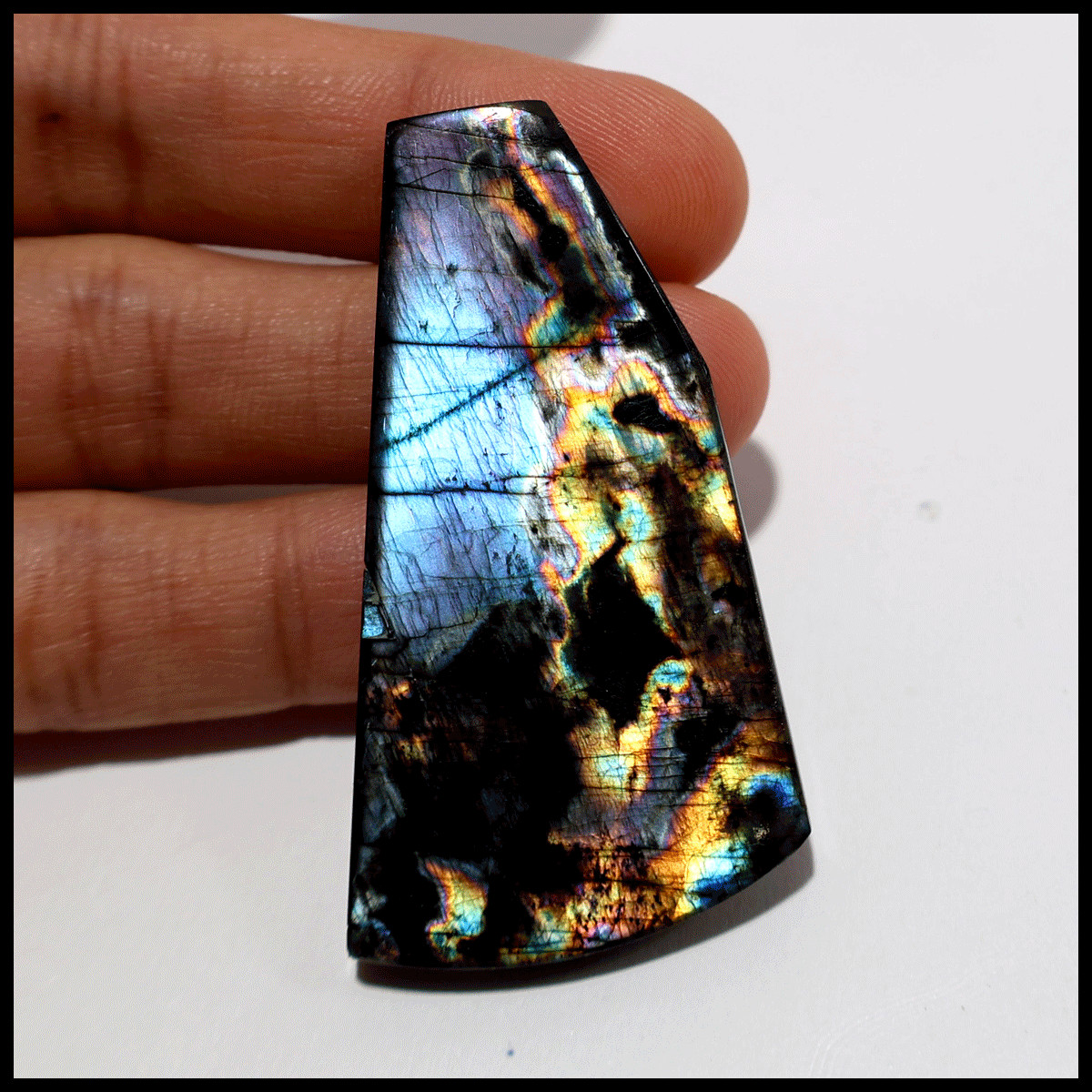 Awakening— Aurora Spectrolite Freeform Slab | Full Spectrum Flash from Finland