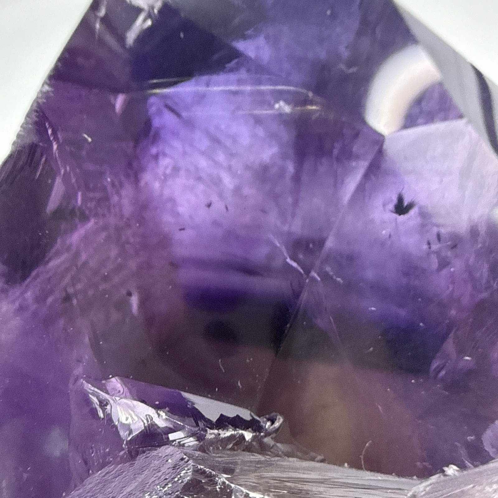 1.2 LB A+Natural Phantom Brazilian Large Point Amethyst Root Specimen,Minerals!