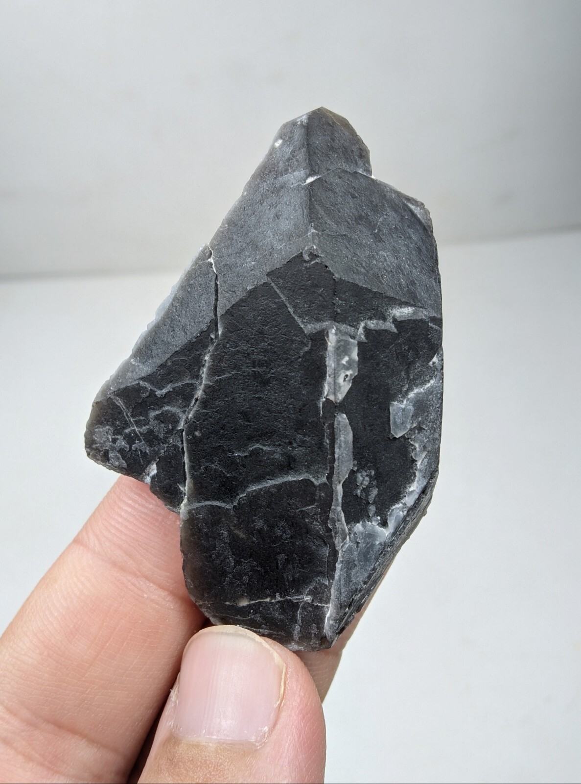 Indicolite Included Smoky Quartz Crystal