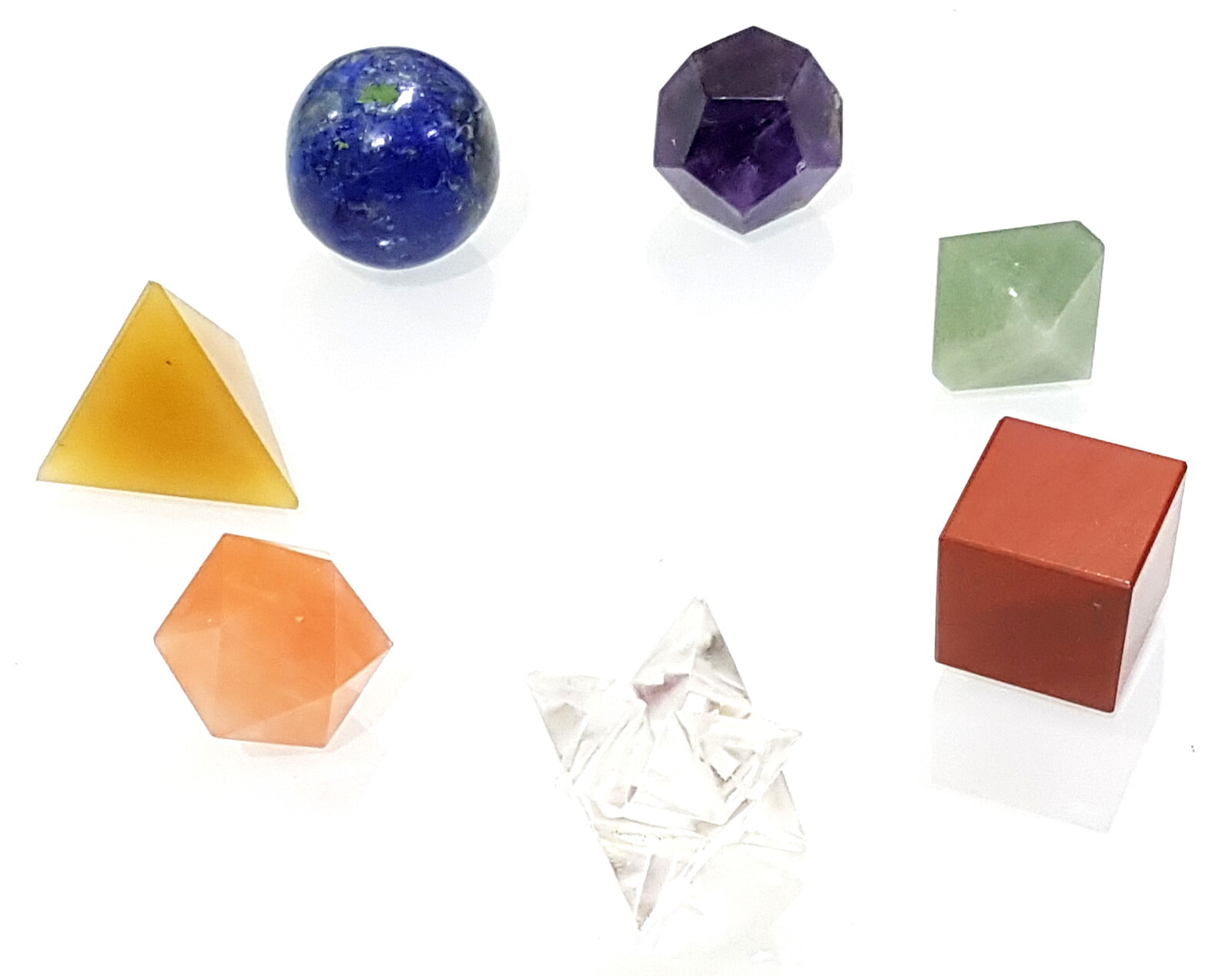 Sacred Chakra Geometry Set All 7 Chakras Stone Geometry All 7 Shape Chakra Set