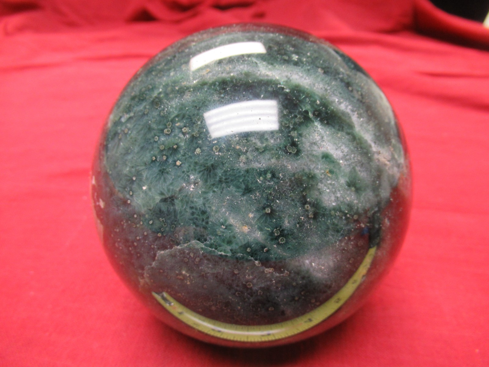 Natural, Colorful, Round, Polished Agate Healing Stone! Madagascar! With Defects