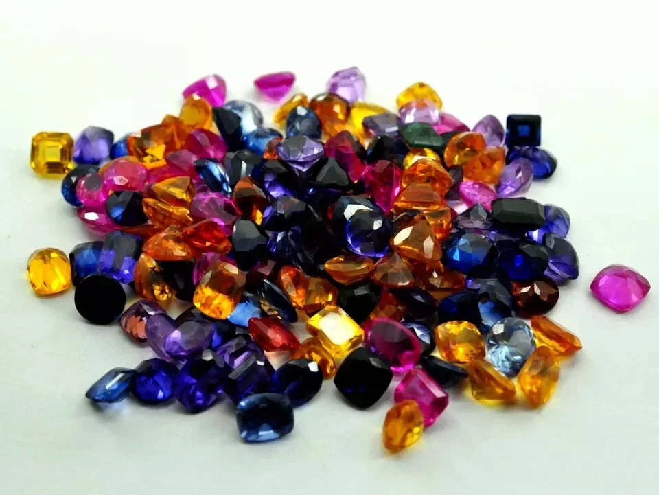 CERTIFIED 95 Ct+ NATURAL Royal Mix Sapphire Ring Size Mix Cut Loose Gemstone Lot