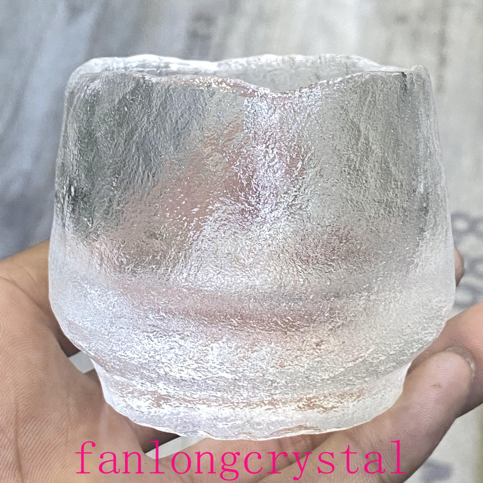 1pcs Natural Clear crystal Quartz Cup Crystal Carving Home Decor Reiki Gift