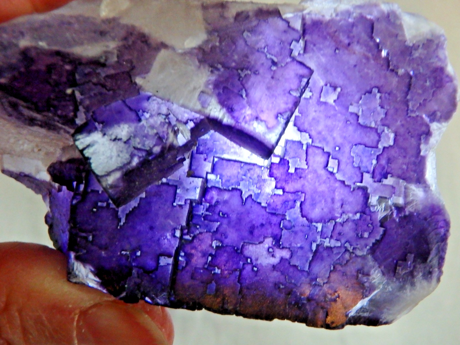 Beautiful Crystal ✨Purple Fluorite 262.6 grams Illinois Cubic Formation
