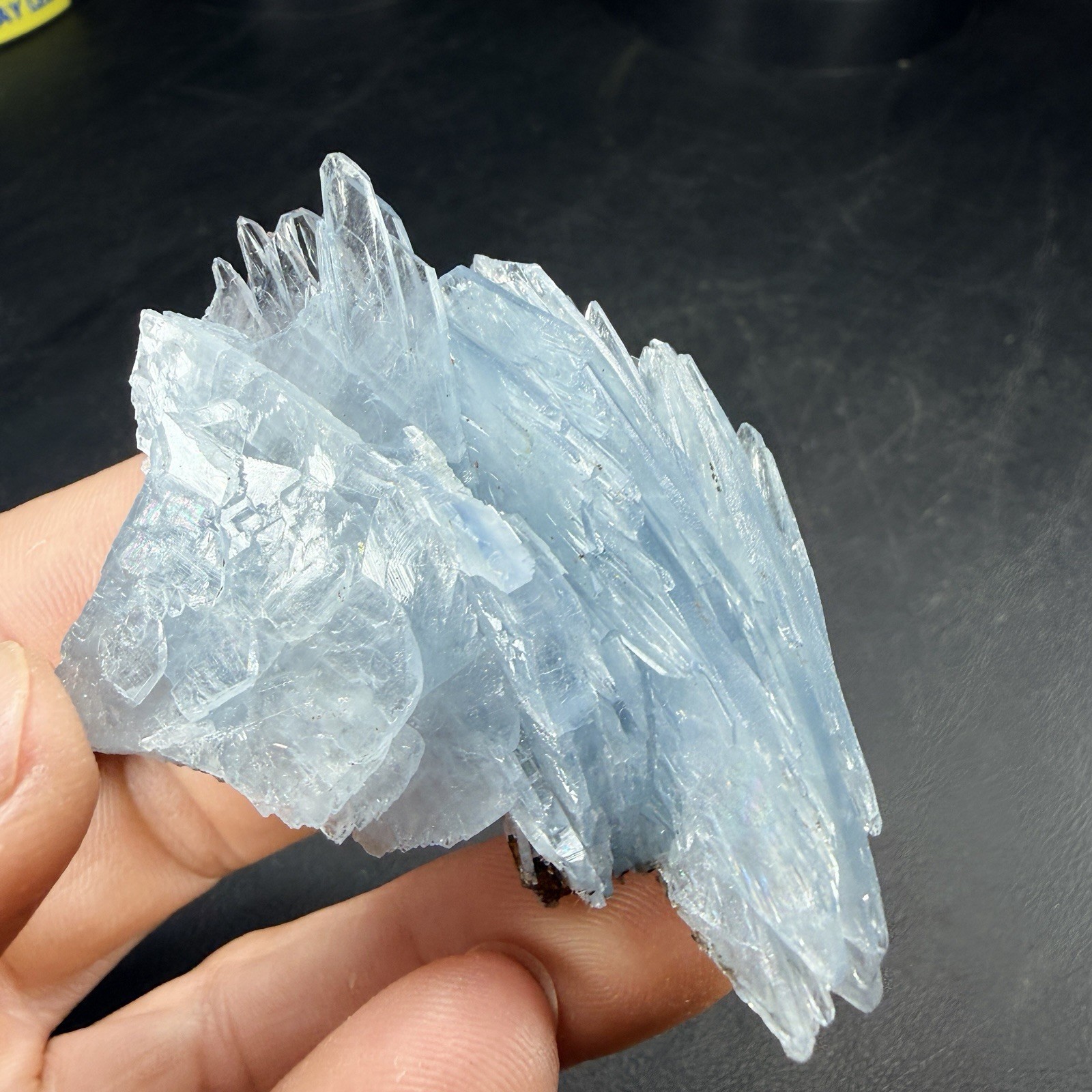 Blue Barite Crystal Blade Cluster from Morocco
