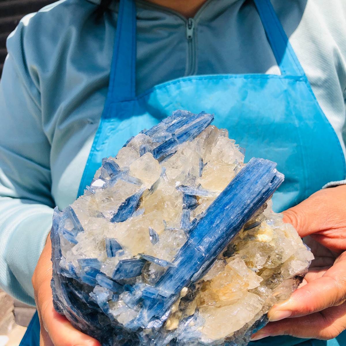 1830G Natural Blue Crystal Kyanite Rough Gem mineral Specimen Healing
