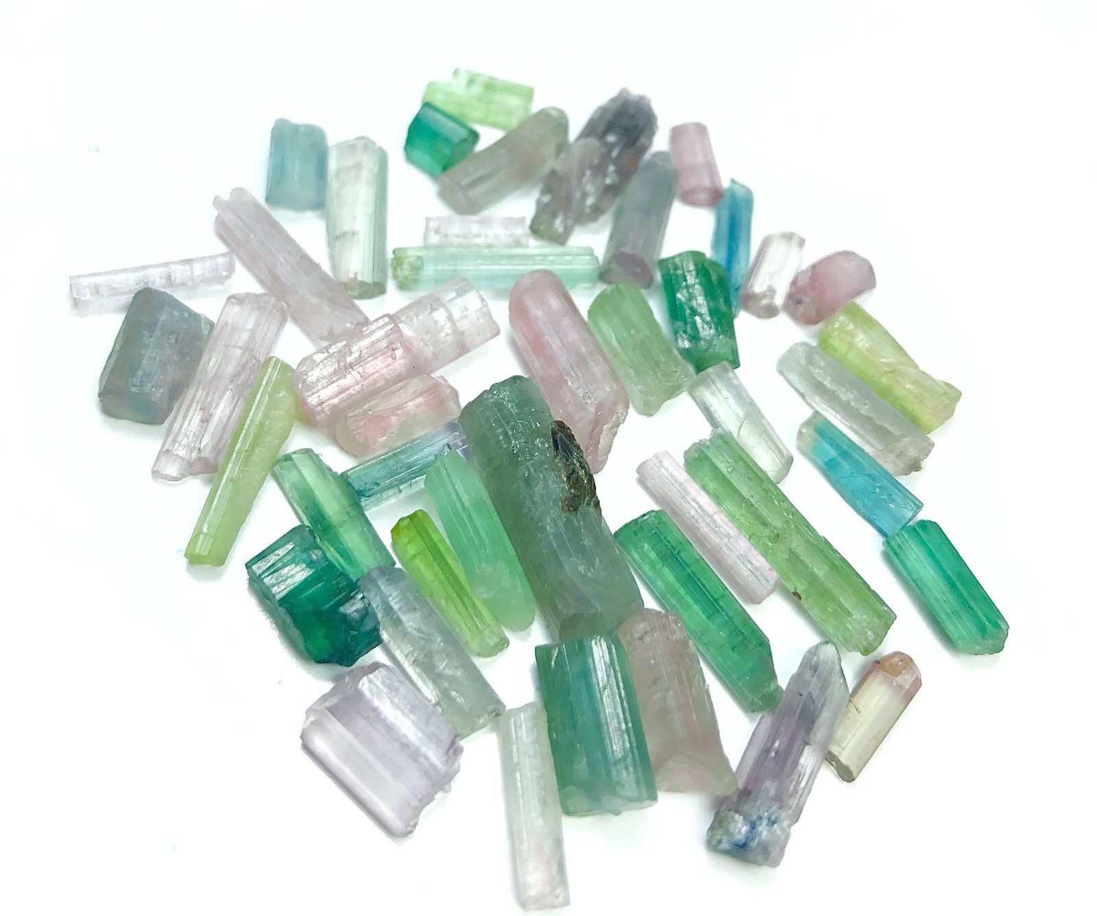 50 Crt beautiful mix color rough tourmaline lot from Afghanistan