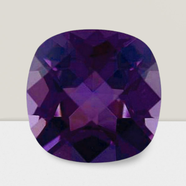 Amethyst Cushion Cut Gemstone 0.60 Cts – 5 mm VVS Loose Gem