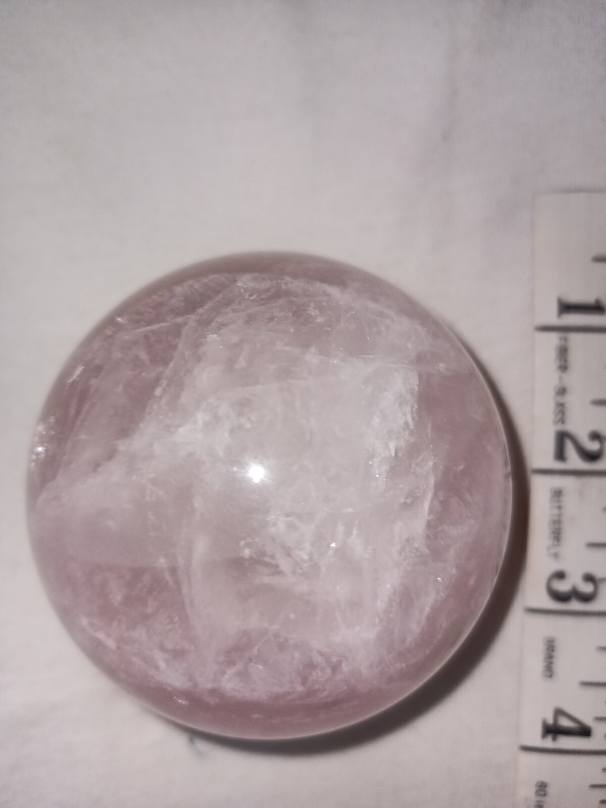 1 Pound 453g Pink Rose Natural Quartz Sphere Crystal 9in round C