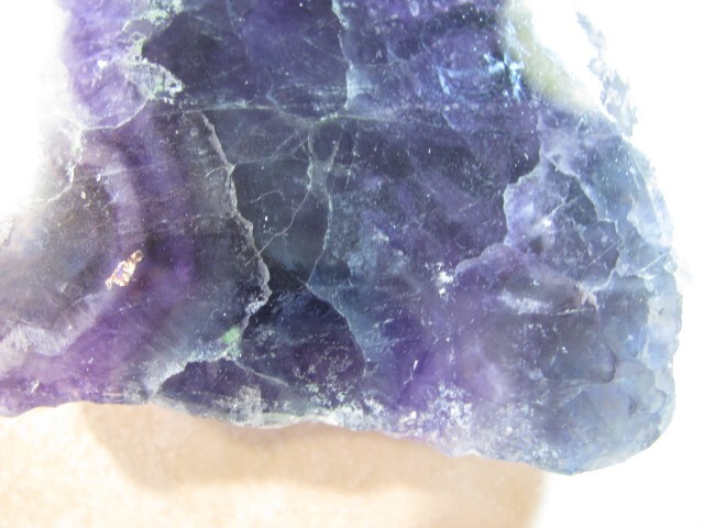 RF5 – 120g PALM SIZE+ RAINBOW FLUORITE SLAB 1 SIDE POLISHED GEMSTONE slice stone