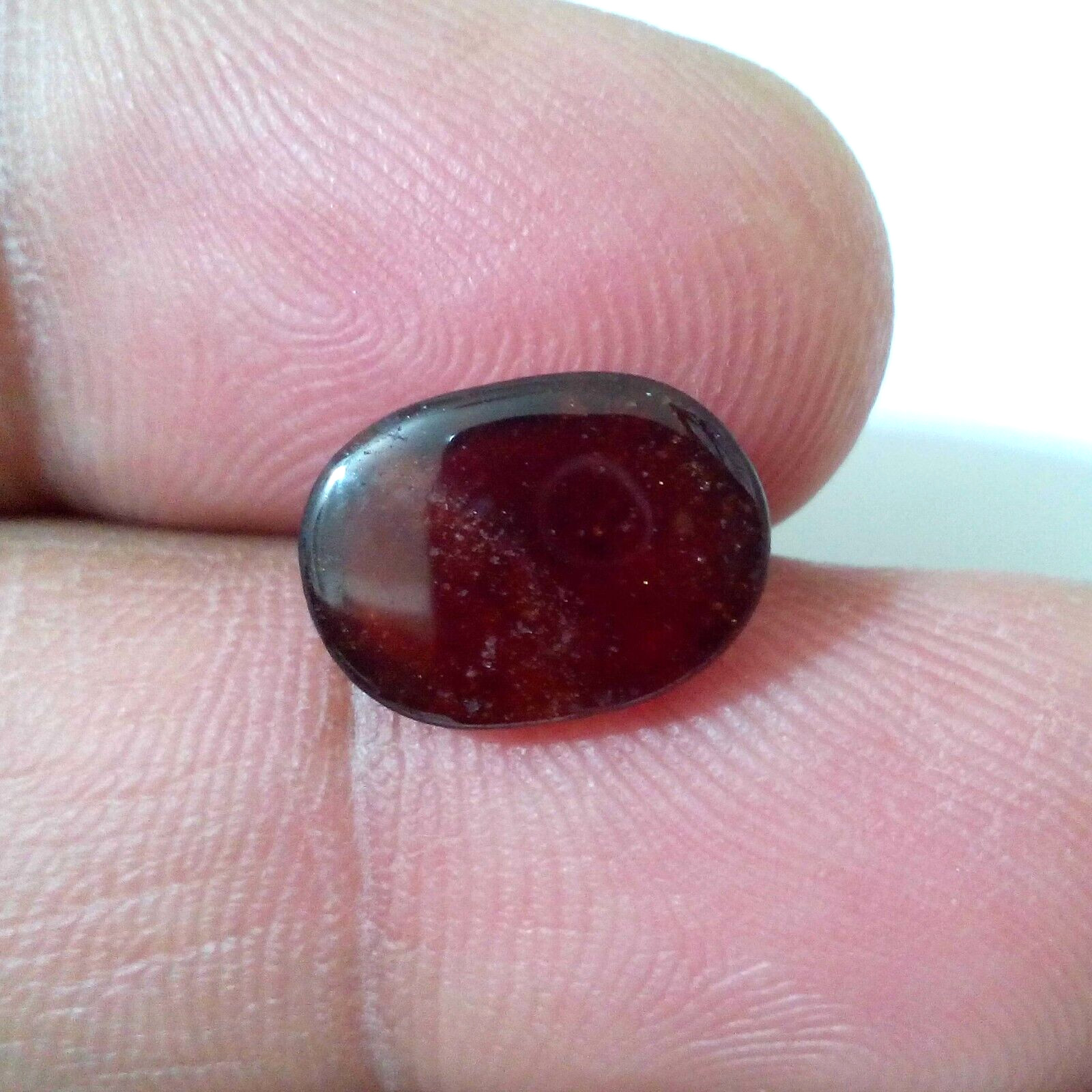 Outstanding AAA+ Hessonite Red Garnet Cabochon Oval 5 Crt Loose Gemstone
