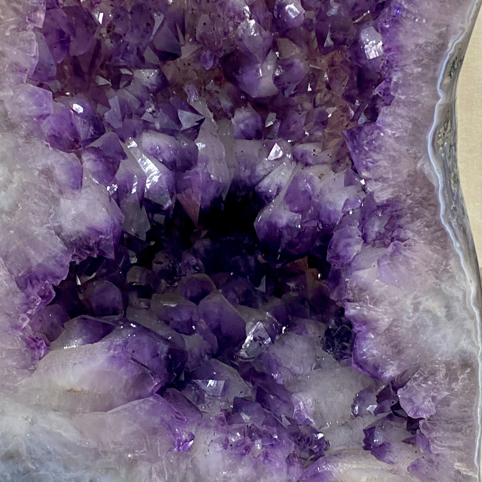 97.86LB Natural agate Amethyst geode quartz cluster crystal Cathedral specimen