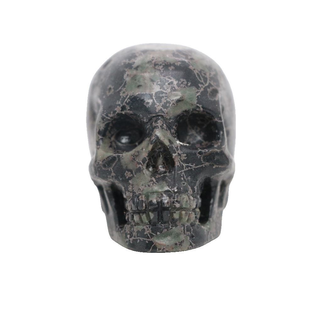 2″ PLUM FLOWER STONE Carved Crystal Skull Realistic Healing Randomly Send 1pc