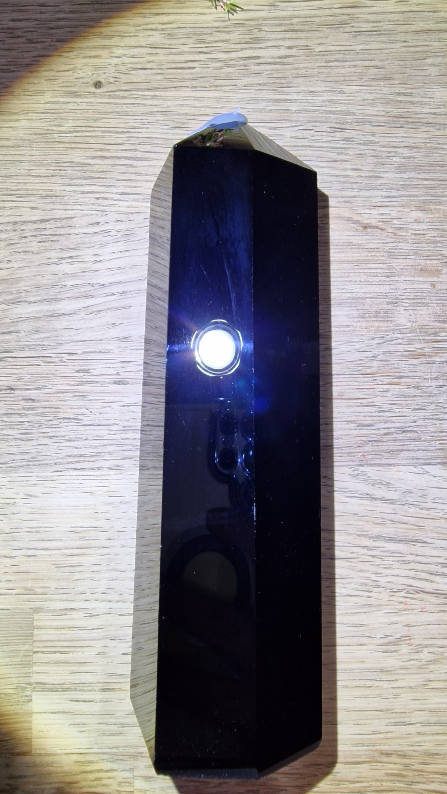 Large Black Obsidian Crystal Tower Point 713g 18cm DISCOUNTED Reiki Chakra