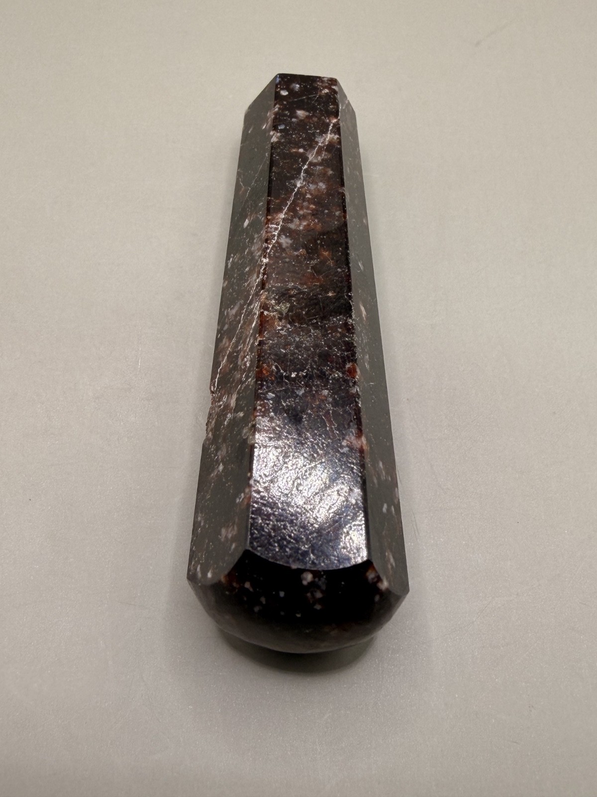 Garnet Wand 0.98oz 3.75″ Double Terminated Red Garnet Crystal Point Healing