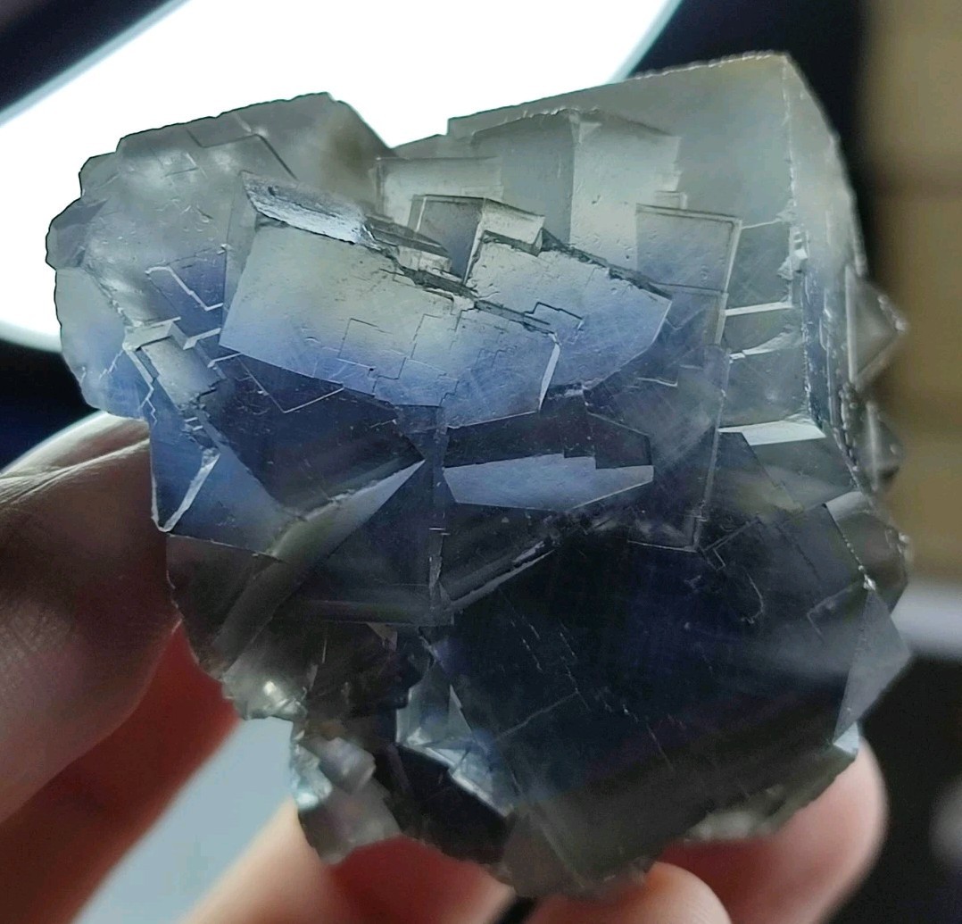 123g Fluorite Cubic Crystals With Nice Colour & Beautiful Growth-Balochistan,Pk.