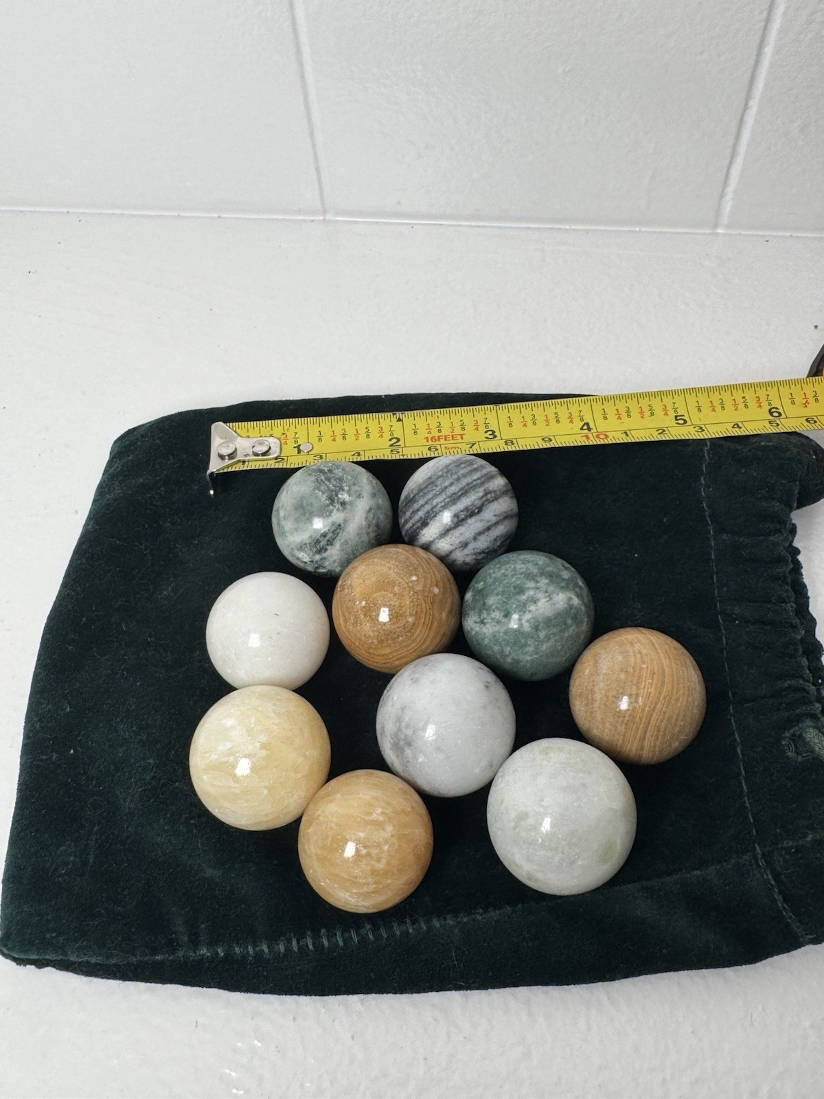10 Replacement Bombay Company 1994 Solitaire Polished Authentic Marbles G5