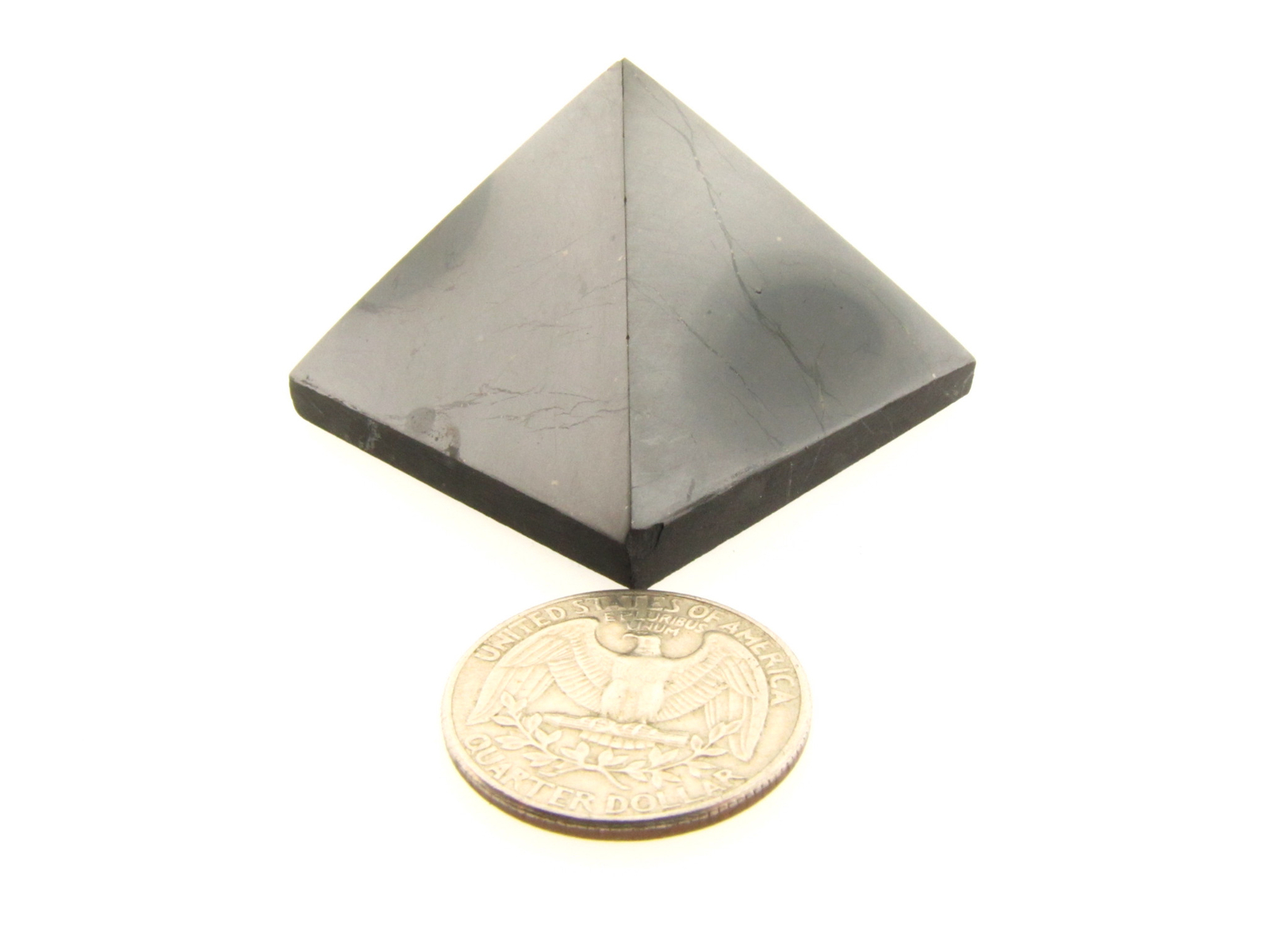 Karelia Shungite Pyramid ONE 50mm 2 inch BETTER Than Orgone EMF Protection