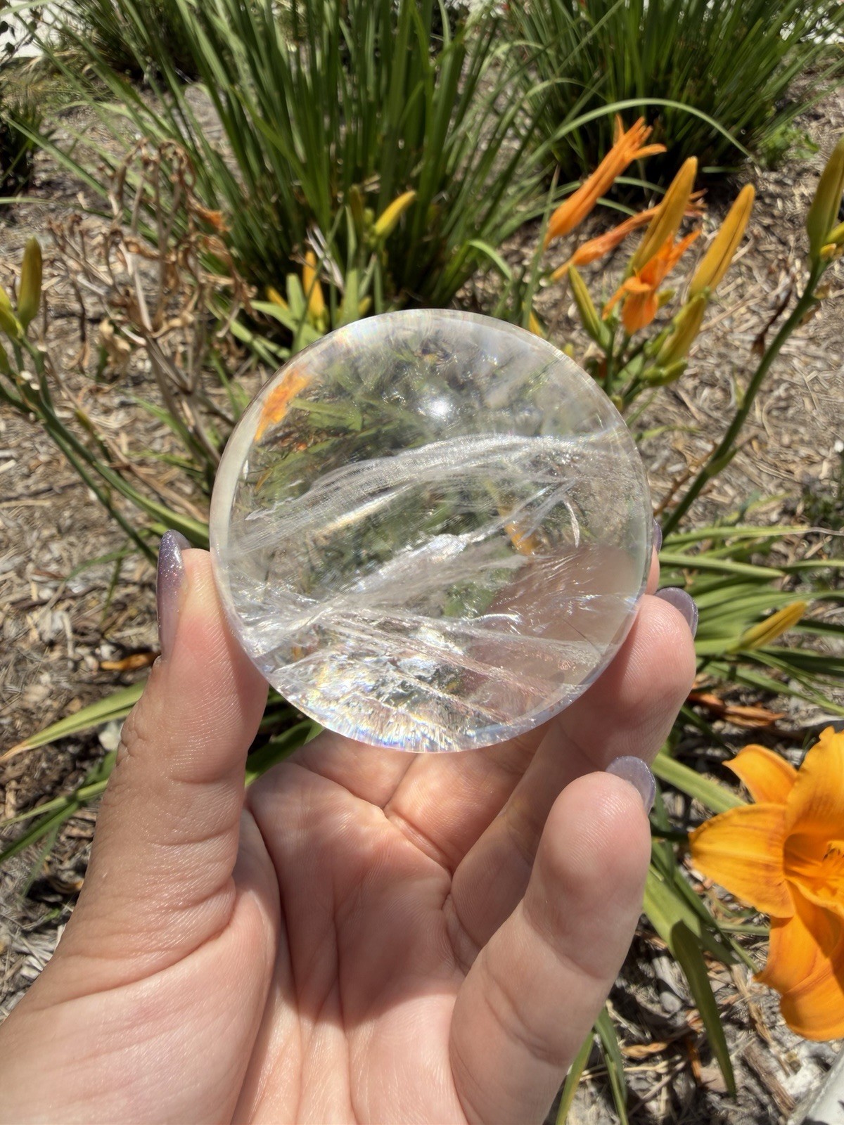 High Quality Clear Quartz Sphere | Natural Crystal Ball | Polished Quartz,A544
