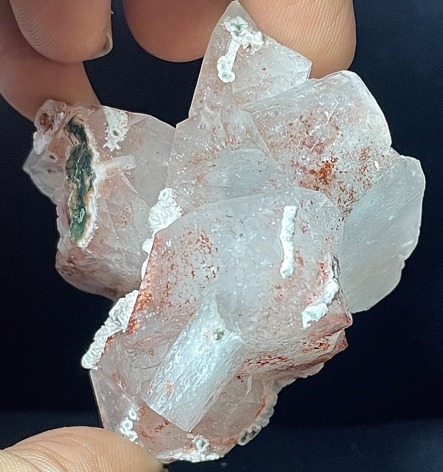 Natural red Apophyllite crystal specimen 146 gr 6.6×7.5×5.5 cm video