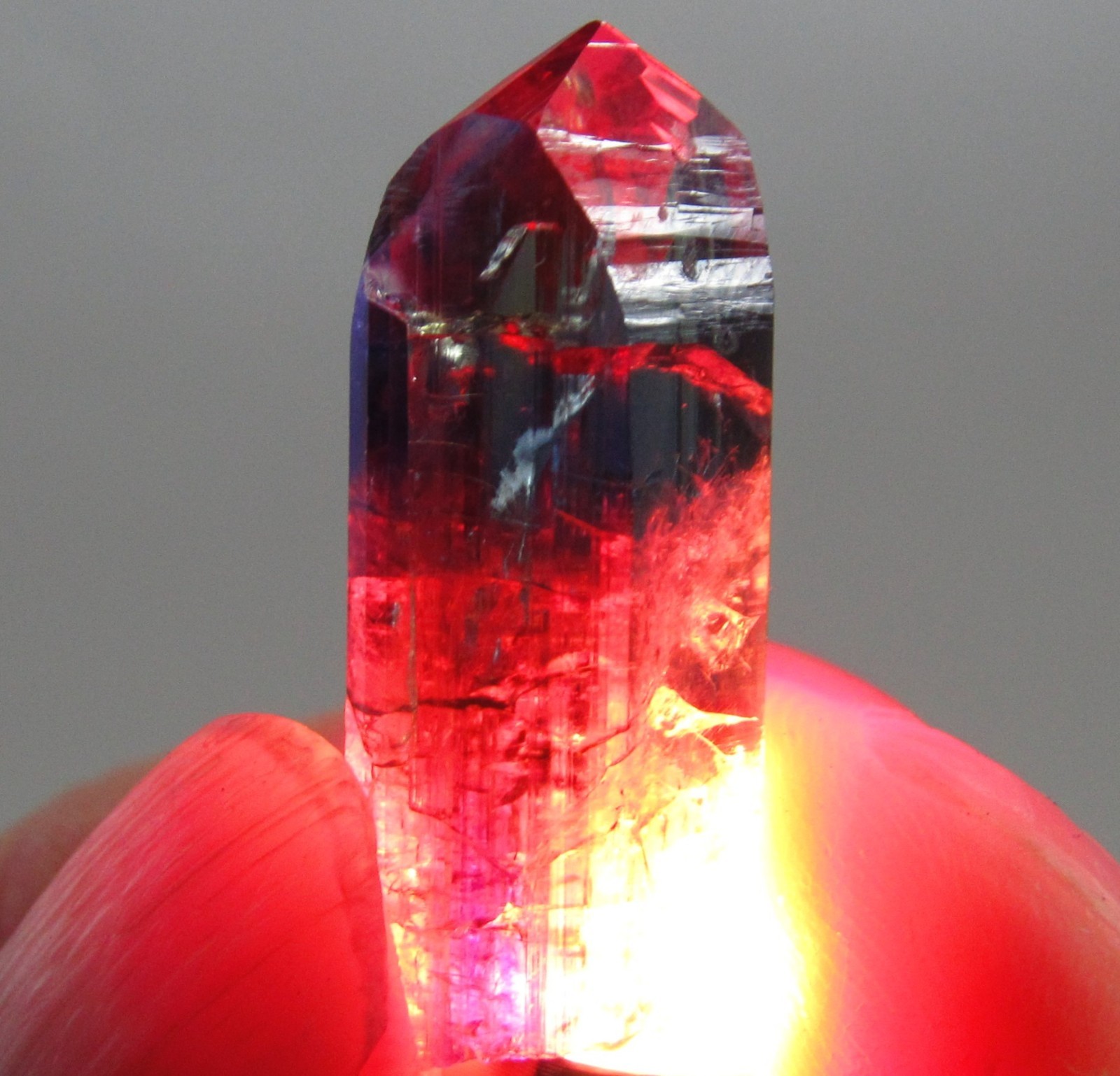 MESMERIZING GLASSY GEM CLEAR UNHEATED TANZANITE CRYSTAL!!! TANZANIA