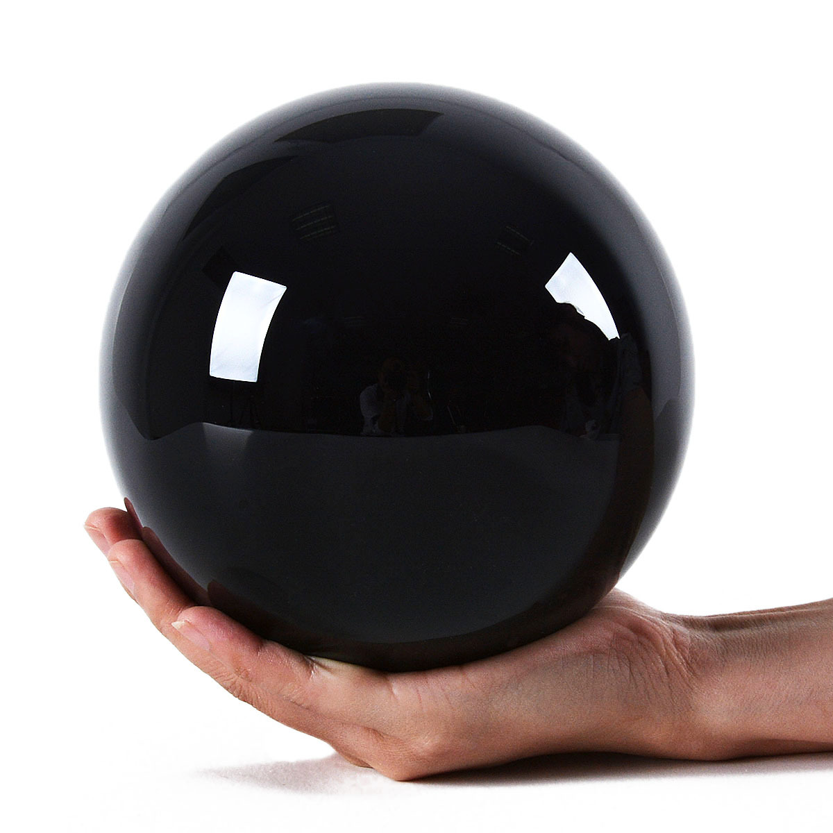 LONGWIN 150MM Crystal Ball Sphere Paperweight Balls Photo Props Free Stand Gift