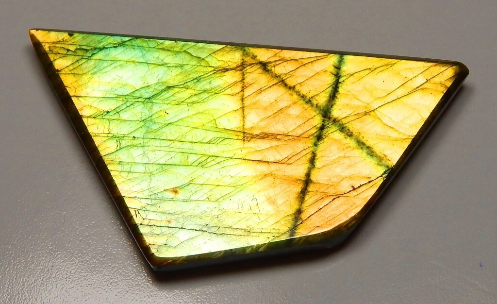 Natural Labradorite Slab, 1.25″ – 9″ High Flash Polish Labradorite, Pick a Size