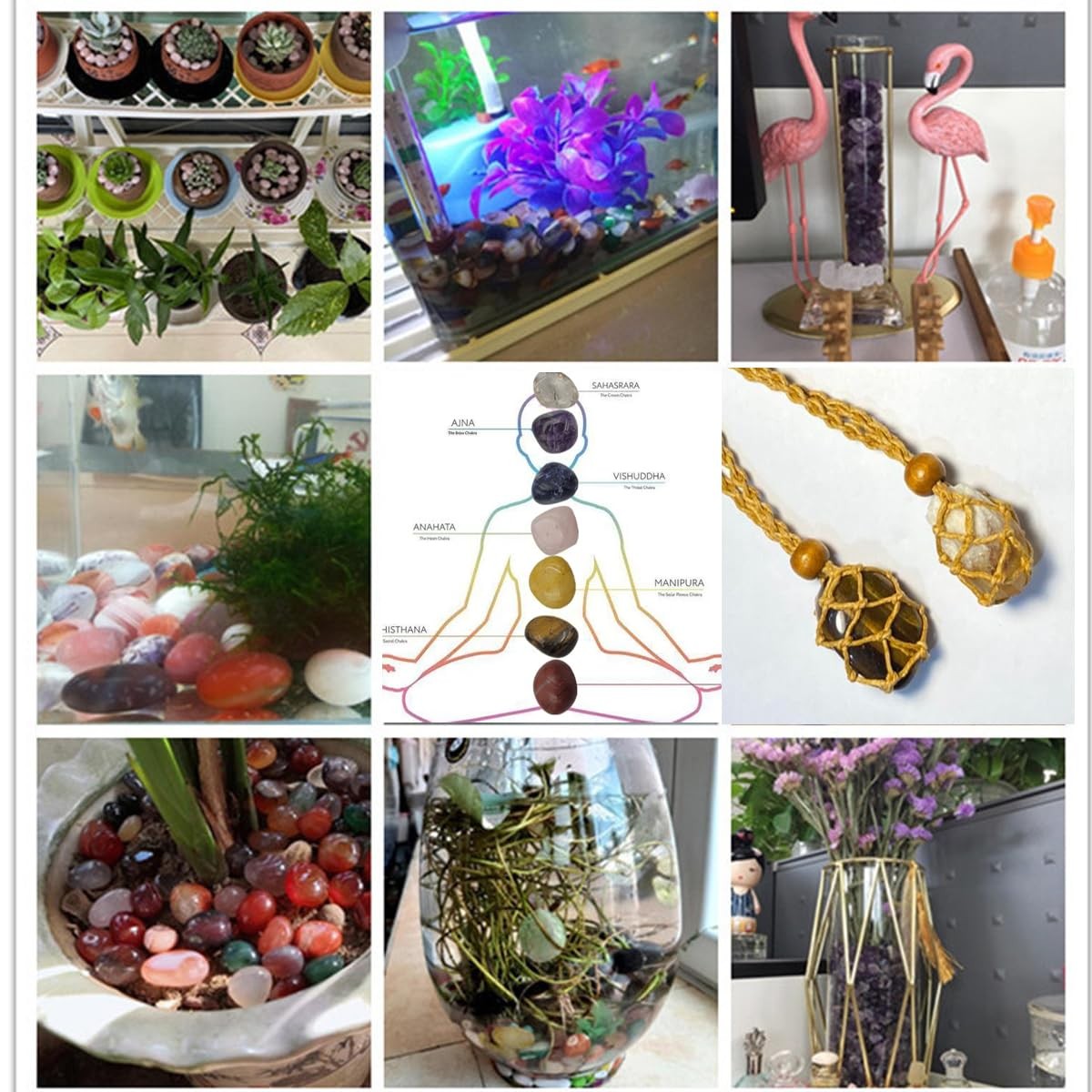 800Pcs+ 3lb Gemstones and Crystals Set,30Kinds+ Bulk Rocks and Minerals Scien…