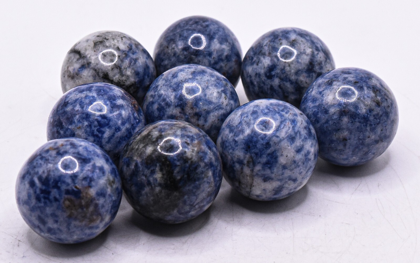 25mm Blue Sodalite w/ Inclusions Sphere Polished Crystal Mineral – China (1PC)