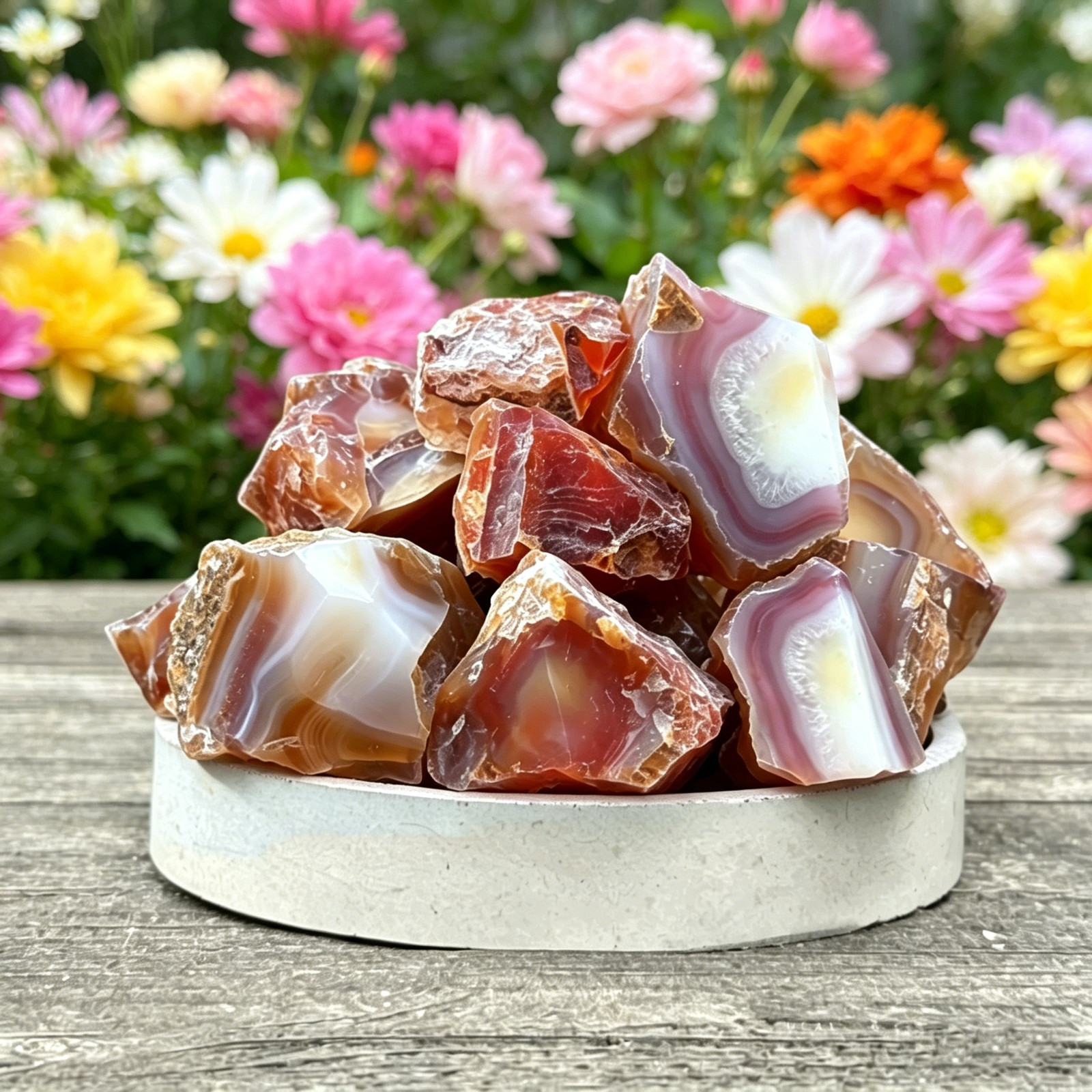 6PCS Rough Carnelian Crystal Red Agate Healing Crystal Used For Jewelry Making